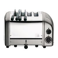 Dualit 2x2 Combi Vario 4 in Slice Toaster Silver 42171 4 Slots - Power - 2.2kW