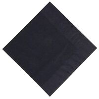 Duni Dinner Napkin in Black Made of Paper with 3 Ply - Recyclable 400mm