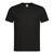 Nisbets Essentials Unisex T-Shirts in Plain Black Cotton - XL - Pack of 2