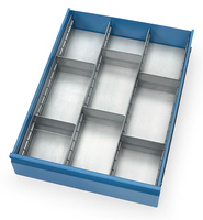 fetra® Schubladen-Einteilungs-Set - Zubehör -, für 1 Schublade von Tisch- und Werkstattwagen