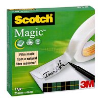 Scotch® Magic™ Unsichtbares Klebeband, 1 Rolle, 25 mm x 66 m