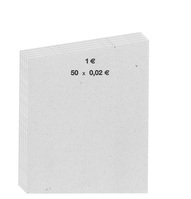 Handrollpapier 50 Blatt 0,02 € grau