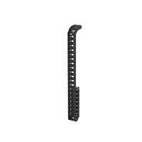 Vertical cable chain for electric height adjustable back to back desks
