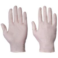 Latex powder free disposable gloves