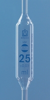 1.0ml Volumetric Pipettes USP AR-GLAS® Class AS 1 mark Blue Graduation with USP Individual Certificate