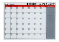 Bi-Office Glas "Month Planner" 78x48cm Vorderansicht