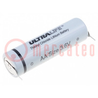 Battery: lithium; 3.6V; AA; 2000mAh; non-rechargeable