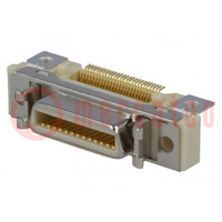 Connector: MDR; PIN: 26; shielded; Locking: latch; socket; female