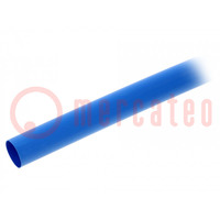 Guaina termorestringente; 2: 1; 12,7mm; L: 1,2m; azzurro; -55÷135°C