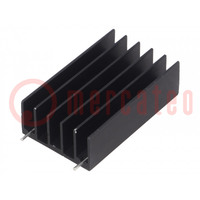 Heatsink: extruded; TO220,TO247; black; L: 50mm; W: 30mm; H: 15mm