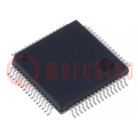 IC: mikrokontroller STM8; 24MHz; LQFP64; 3÷5,5VDC; Timerek 8bit: 1