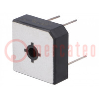 Ponte raddrizzatore: monofase; Urmax: 200V; If: 25A; Ifsm: 400A