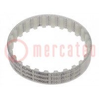 Timing belt; T10; W: 16mm; H: 4.5mm; Lw: 260mm; Tooth height: 2.5mm