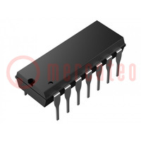 IC: PIC microcontroller; 1.75kB; 20MHz; ICSP; 2÷5.5VDC; THT; DIP14