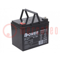 Re-battery: acid-lead; 12V; 36Ah; AGM; maintenance-free; 10.7kg