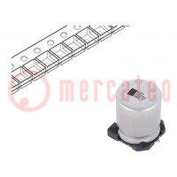 Condensatore: elettrolitico; SMD; 1mF; 63VDC; 18x18x21mm; ±20%