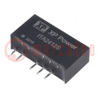 Converter: DC/DC; 1W; Uin: 24V; Uout: 12VDC; Uout2: -12VDC; SIP; THT