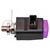 Laboratory clamp; purple; 300VDC; 16A; screw; nickel; polyamide