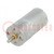 Motor: DC; with gearbox; LP; 6VDC; 2.4A; Shaft: D spring; 590rpm
