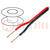Wire: loudspeaker cable; 2x2.5mm2; stranded; OFC; black-red; PVC