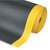 Notrax Crossrib Sof-Tred Anti-Ermüdungsmatte schwarz/gelb, Maße (LxBxH): 18,3 x 0,91 x 0,0127 m