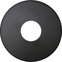 Produktbild zu SOLIDO kilincsrozetta lapos, kerek, rozsdamentes fekete