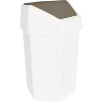 Produktbild zu Abfallbehälter mit Klappdeckel, Inhalt: 50,00 Liter, Höhe: 670 mm, Länge: 450 mm