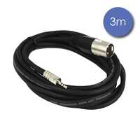 CÂBLE 3M - XLR 3 PIN MÂLE - MINI JACK STEREO MÂLE POWER ACOUSTICS - ACCESSOIRES