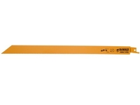 DEWALT DT2355-QZ - HOJA DE SIERRA SABLE BI-METAL, LONGITUD DE 305 MM, PASO DE DIENTE DE 1,8-2,5 MM, PARA METAL DURO, GOMA, FIBRA