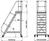 Plattformtreppe 60° fahrbar Stufenbreite 800 mm 11 Stufen