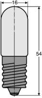 Kleinlampe 7W E14 220-260V Röhre farblos Ø16x35mm einseitig gesockelt