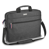 PEDEA Laptoptasche 15,6 Zoll (39,6cm) URBAN-HIP Notebook Umhängetasche mit Tablet Fach, grau