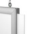 Aluminium-Einschubrahmen / Werberahmen für Schaufenster / Fensterrahmensystem „Multi“ | DIN A3 (297 x 420 mm)