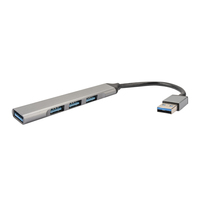 4smarts 456909 Schnittstellen-Hub USB 3.2 Gen 1 (3.1 Gen 1) Type-A 5000 Mbit/s Grau