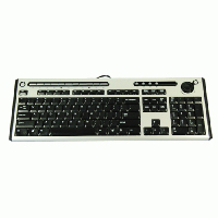 Packard Bell KB.PS203.247 Tastatur PS/2 QWERTY Englisch Schwarz, Silber
