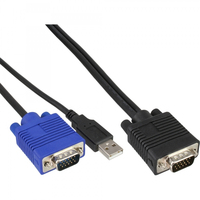 InLine 4043718072187 KVM cable Black, Blue 1.8 m