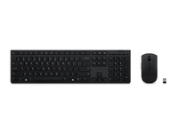 Lenovo 4X31K03968 teclado Ratón incluido RF Wireless + Bluetooth Belga, Inglés Gris