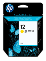 HP 12 inktcartridge 1 stuk(s) Origineel Geel