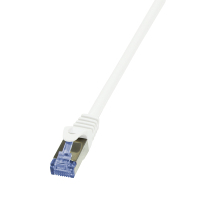 LogiLink PrimeLine Cat.7 S/FTP 0.25m networking cable White Cat7 S/FTP (S-STP)