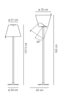 Artemide Melampo Bodenleuchte E27 104 W