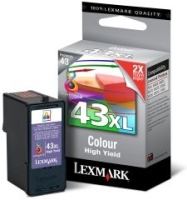 Lexmark #43XL Colour Print Cartridge ink cartridge Original Magenta, Yellow
