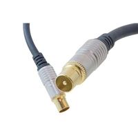 shiverpeaks sp-PROFESSIONAL coax-kabel 1 m IEC Blauw, Goud, Grijs