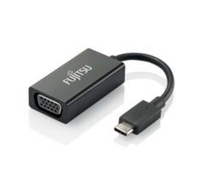Fujitsu S26391-F6058-L224 adaptador de cable de vídeo 0,15 m USB Tipo C VGA (D-Sub) Negro