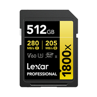 Lexar Professional 1800x 512 GB SDXC UHS-II Classe 10