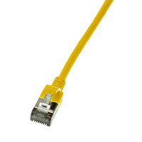 LogiLink CQ9037S Netzwerkkabel Gelb 1 m Cat6a S/FTP (S-STP)