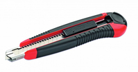 Cimco 120081 Teppichmesser Schwarz, Rot Messer mit klappbarer Klinge