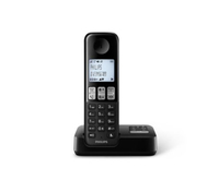 Philips D2551B DECT telefon Hívóazonosító Fekete