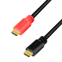 LogiLink CHV0100 câble HDMI 10 m HDMI Type A (Standard) Noir, Rouge