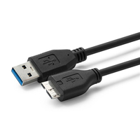 Microconnect USB3.0AB2MICRO USB kábel 2 M USB 3.2 Gen 1 (3.1 Gen 1) USB A Micro-USB B Fekete