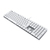 CHERRY KC 200 MX Tastatur Universal USB QWERTZ Deutsch Silber, Weiß